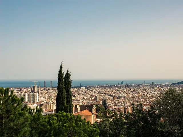 Barcelona vom Park Güell aus gesehen