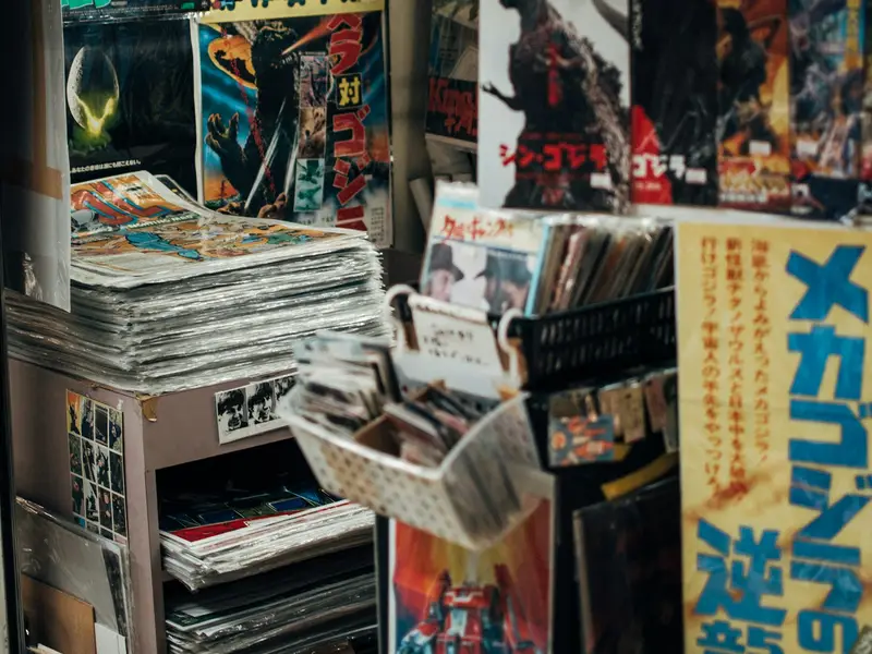 Shelves of magazines in Nakano Broadway