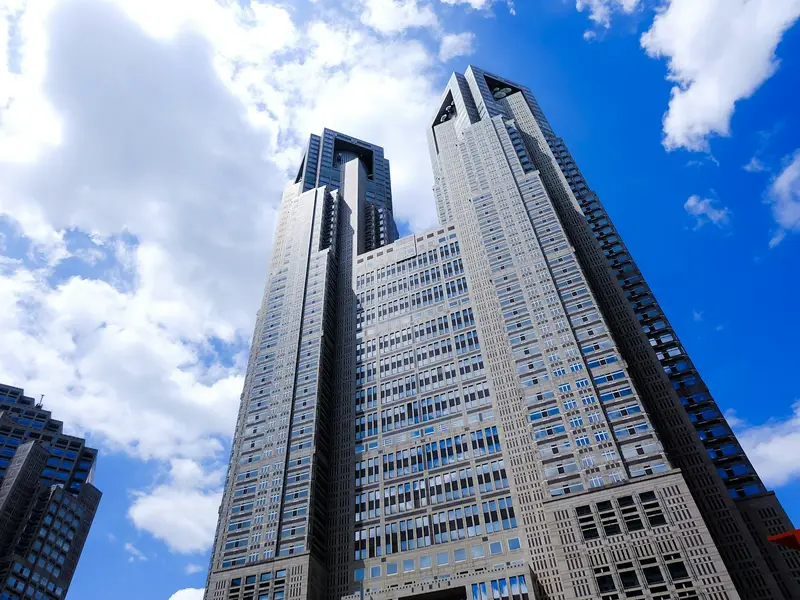 Twin towers of the Tokyo Metropolitan Government Building